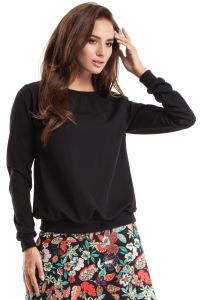 MOE265 Bluza, sweter ze ściągaczem czarna