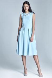 Sukienka midi Ann - błękit  - S73