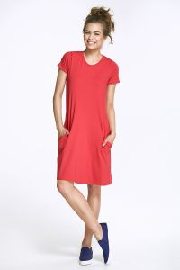 Sukienka z kokardą - czerwony - AL31